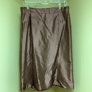 Carmen Marc Valvo satin lined skirt